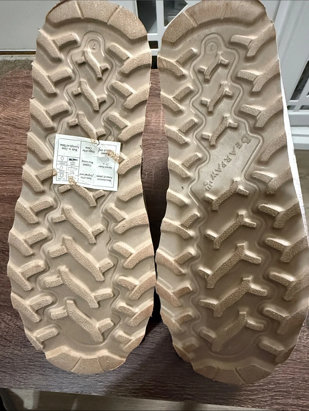 BearPaw Women's Suede Plush-Lined Slip-On Booties - Cream